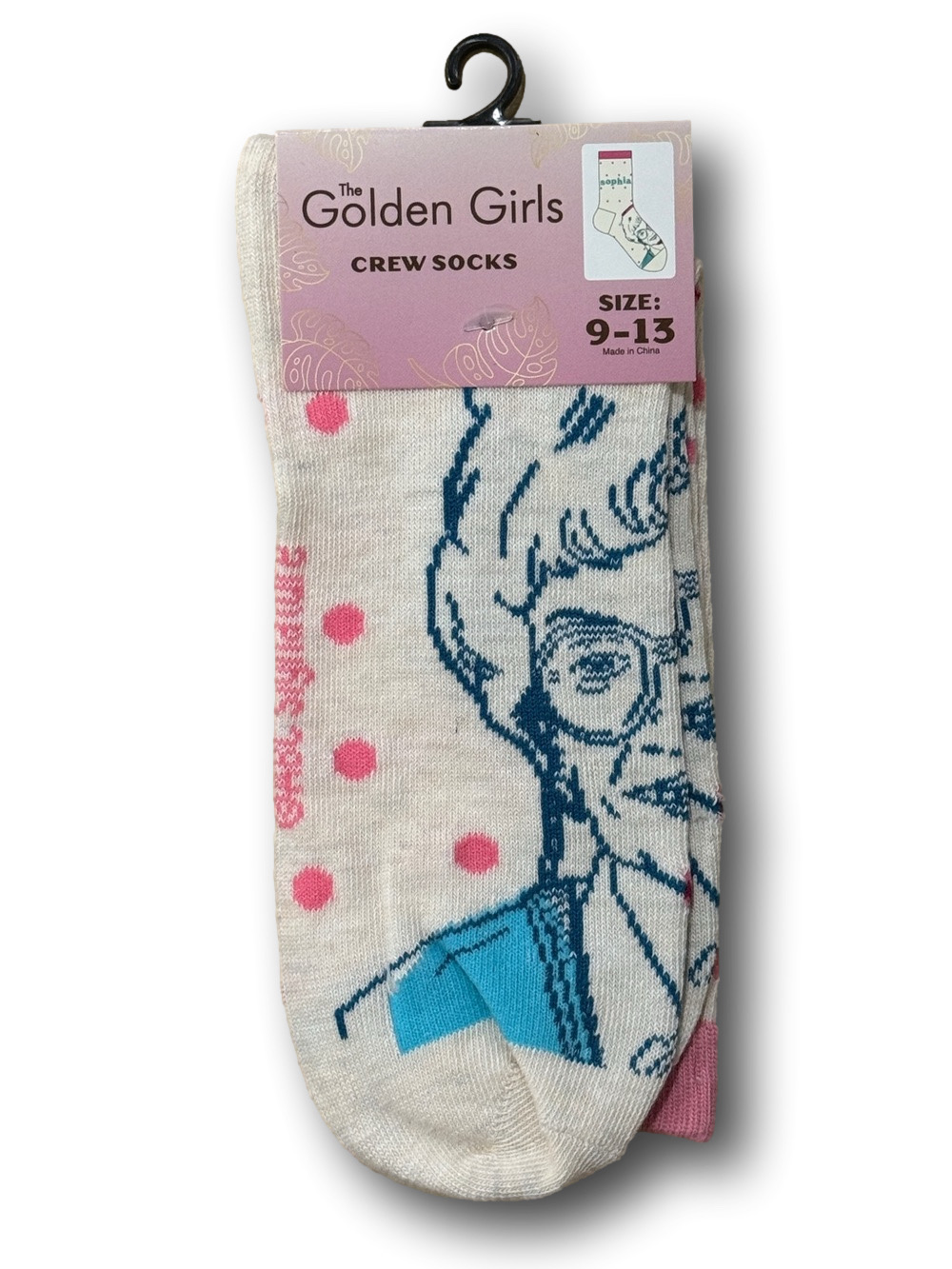 3/$20 The Golden Girls Sophia Petrillo Funny Novelty Crew Socks - NWT